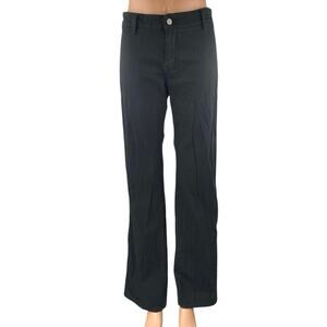 Dickies Women's Black Striped Mid Rise Relaxed Straight Leg Denim Jeans Size 9